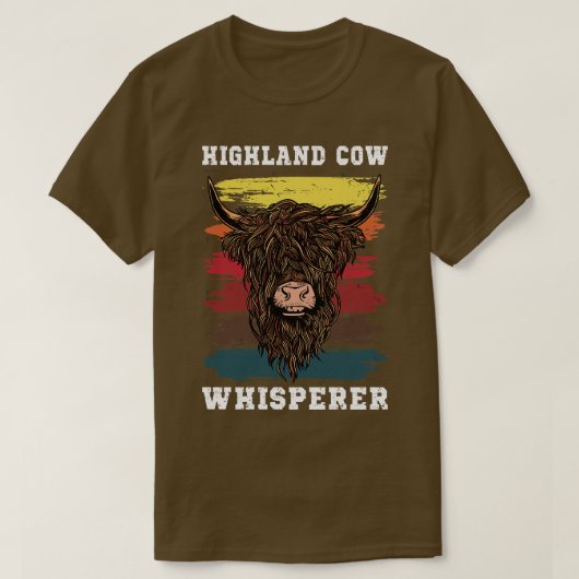 Highland Cow Whisperer T-Shirt (Design vorne)