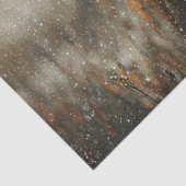 Highland Cow With Christmas Wreath Crown Seidenpapier (Ausschnitt)