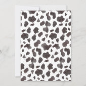 Highland Cowboy 2. Geburtstags-Party Einladung (Rückseite)