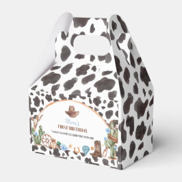 Highland Cowboy Birthday Favor Box Geschenkschachtel