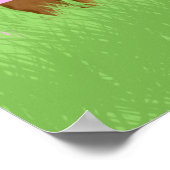 Highland Cowgirl Poster (Ecke)