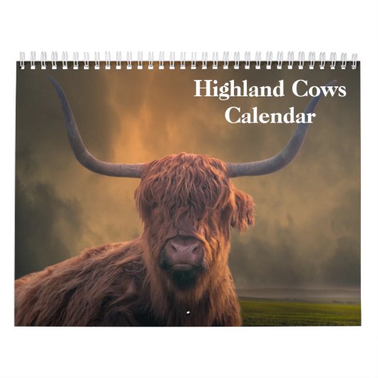 Highland Cows 2025 Calendar Kalender (Titelbild)