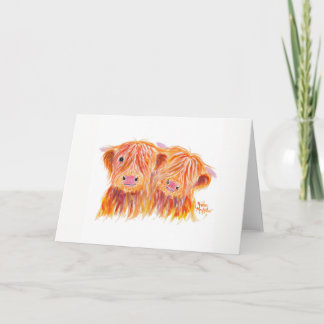 Highland Cows 'Buddies' von Shirley MacArthur Karte