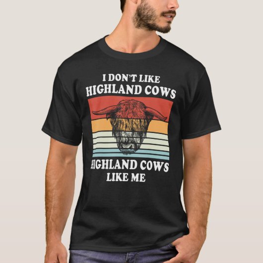 Highland Cows Farmer Animal Cattle Cow T-Shirt (Vorderseite)