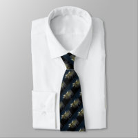 Highland Cows Glowing In the Dark, Neck Tie