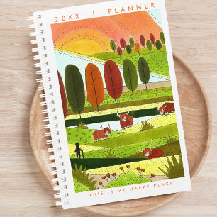Highland Cows Happy Place Planner Planer