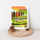 Highland Cows Hello Postcard Postkarte