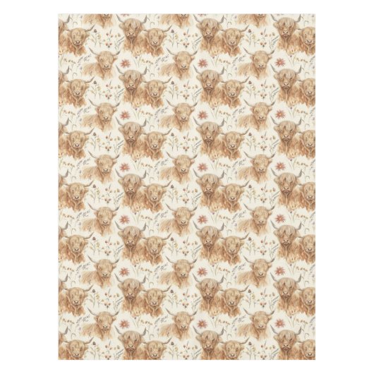 Highland Cows Tischdecke (Vorderseite)