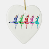 Highland Dance Line Keramik Ornament (Rechts)