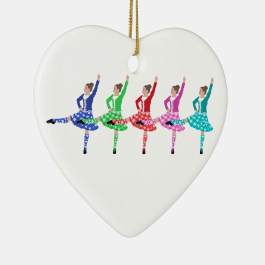 Highland Dance Line Keramik Ornament (Rechts)
