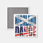 Highland Dance Magnet (Vorderseite/Rückseite)