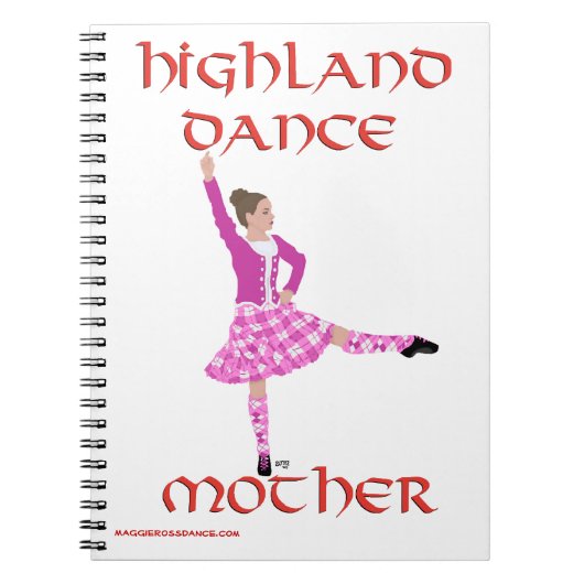 Highland Dance Mother Journal Notizblock (Vorderseite)