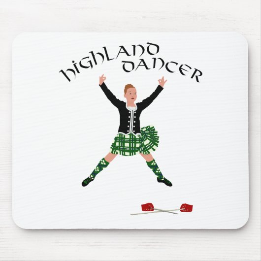 Highland Dancer Ghillie Callum Sword Dance Mousepad (Vorne)