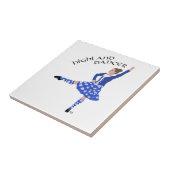 Highland Dancer in Blue Fliese (Seite)