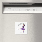 Highland Dancer Lila Magnet (In Situ (Geschirrspüler))