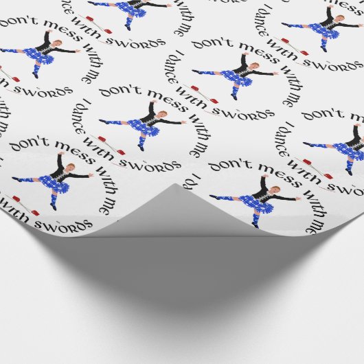Highland Dancer nicht mit mir durcheinander Geschenkpapier (Ecke)