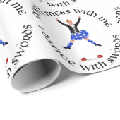 Highland Dancer nicht mit mir durcheinander Geschenkpapier (Rolleneckpunkt)