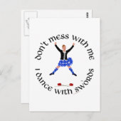Highland Dancer nicht mit mir durcheinander Postkarte (Vorne/Hinten)