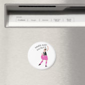 Highland Dancer Pink Magnet (In Situ (Geschirrspüler))