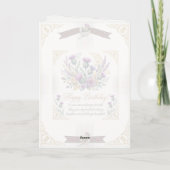 Highland Distel Geburtstag Karte (Rückseite)