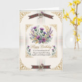 Highland Distel Geburtstag Karte (Gelbe Blume)