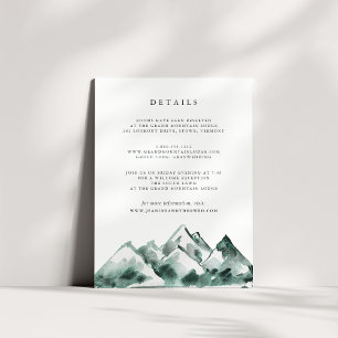 Highland Eintrittskarte für die Hochzeitgäste Begleitkarte