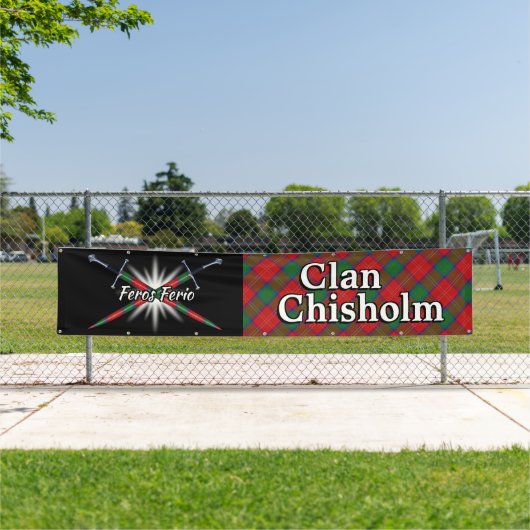 Highland Festival Clan Chisholm Zent Banner (Insitu)