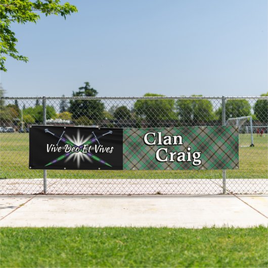 Highland Festival Clan Craig Tent Banner (Insitu)
