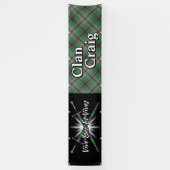 Highland Festival Clan Craig Tent Banner (Vertikal)