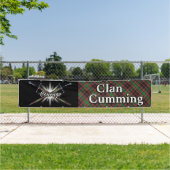 Highland Festival Clan Cumming Jagd Tartan Zent Banner (Insitu)