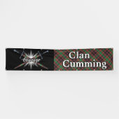 Highland Festival Clan Cumming Jagd Tartan Zent Banner (Horizontal)