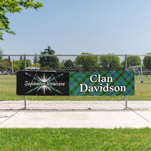 Highland Festival Clan Davidson Tent Banner (Insitu)