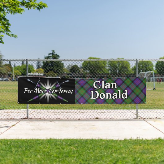 Highland Festival Clan Donald MacDonald Tent Banner (Insitu)