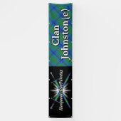 Highland Festival Clan Johnstone Johnston Tent Banner (Vertikal)