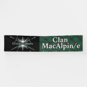 Highland Festival Clan MacAlpine Tartan Tent Banner (Horizontal)