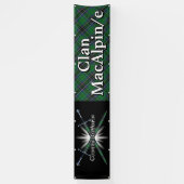 Highland Festival Clan MacAlpine Tartan Tent Banner (Vertikal)