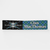 Highland Festival Clan MacThomas Tartan Tent Banner (Horizontal)