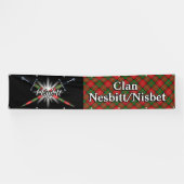 Highland Festival Clan Nesbitt Nisbet Tent Banner (Horizontal)