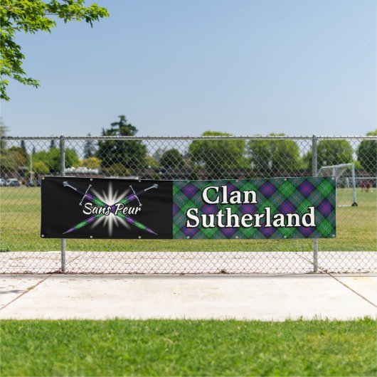 Highland Festival Clan Sutherland Zent Banner (Insitu)