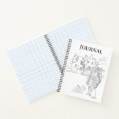 Highland Gent with Scottie Dogs Spiral Notebook Notizblock (Innenseite)