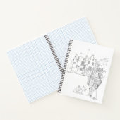 Highland Gent with Scottie Dogs Spiral Notebook Notizblock (Innenseite)