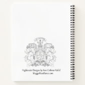 Highland Gent with Scottie Dogs Spiral Notebook Notizblock (Rückseite)