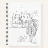 Highland Gent with Scottie Dogs Spiral Notebook Notizblock (Vorderseite)