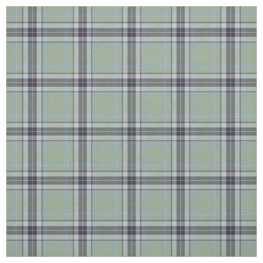 Highland Green Charcoal Plaid Stoff (Muster)