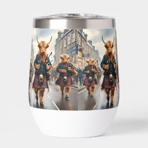 Highland-Harmonie: Dudelsack-Hochlandkuh-Band 