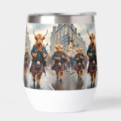 Highland Harmony: Bagpipe Highland Cow Band (Links)