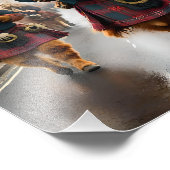 Highland Harmony: Bagpipe Highland Cow Band Fotodruck (Ecke)