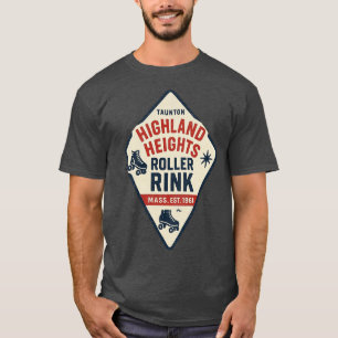 Highland Heights Roller Rink - Taunton, MA Retro R T-Shirt