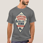 Highland Heights Roller Rink - Taunton, MA Retro R T-Shirt (Vorderseite)