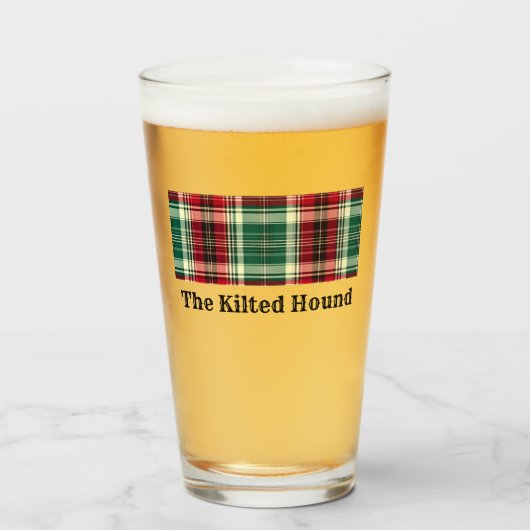 Highland Heritage Beer Stein Glas (Vorne (Gefüllt))